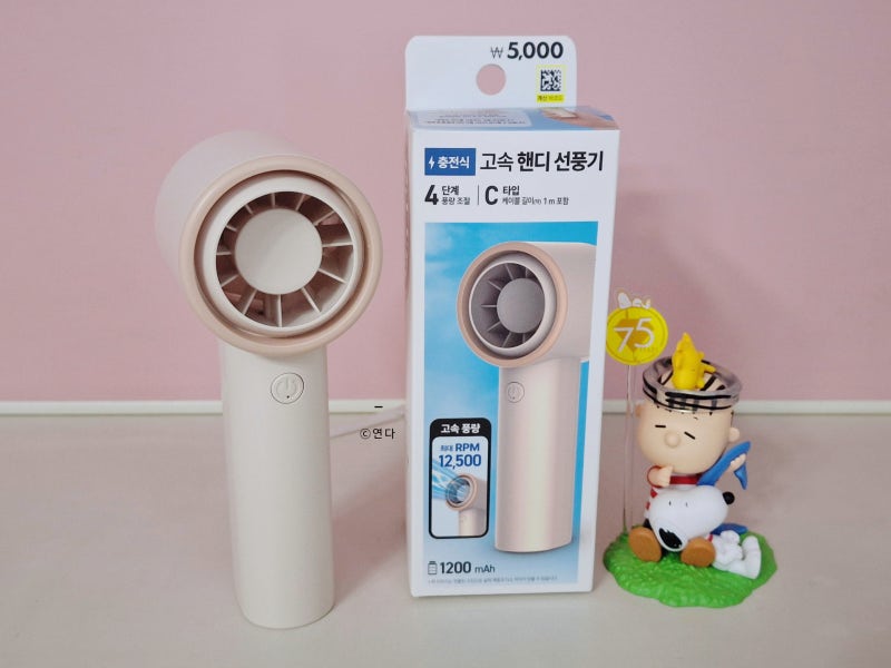 다이소 핸디 선풍기 추천 5000원 | 풍량 소음 비교 테스트 내 돈 내산 후기