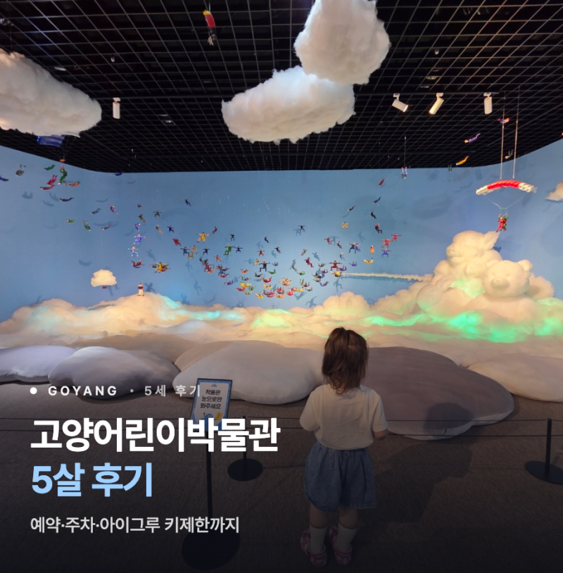 고양어린이박물관 5살 후기 | 예약 주차 아이그루 키제한까지 (2026년 7월)