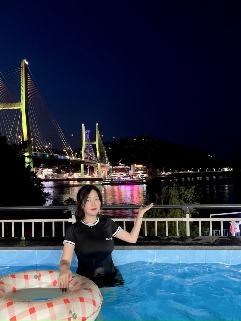 麗水ヘイブンホテル プールは無料なのに夜景も満足だったレビュー