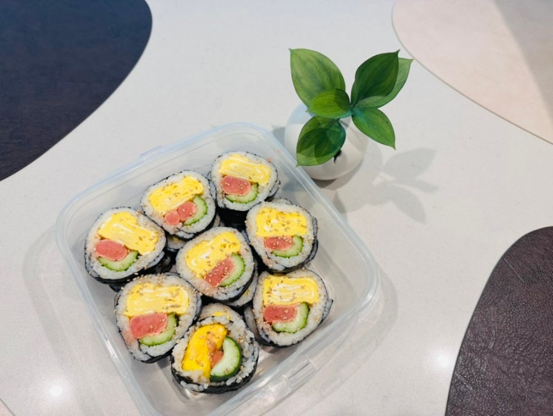 명란 오이 계란김밥, 간단한데 자꾸 생각나는 조합