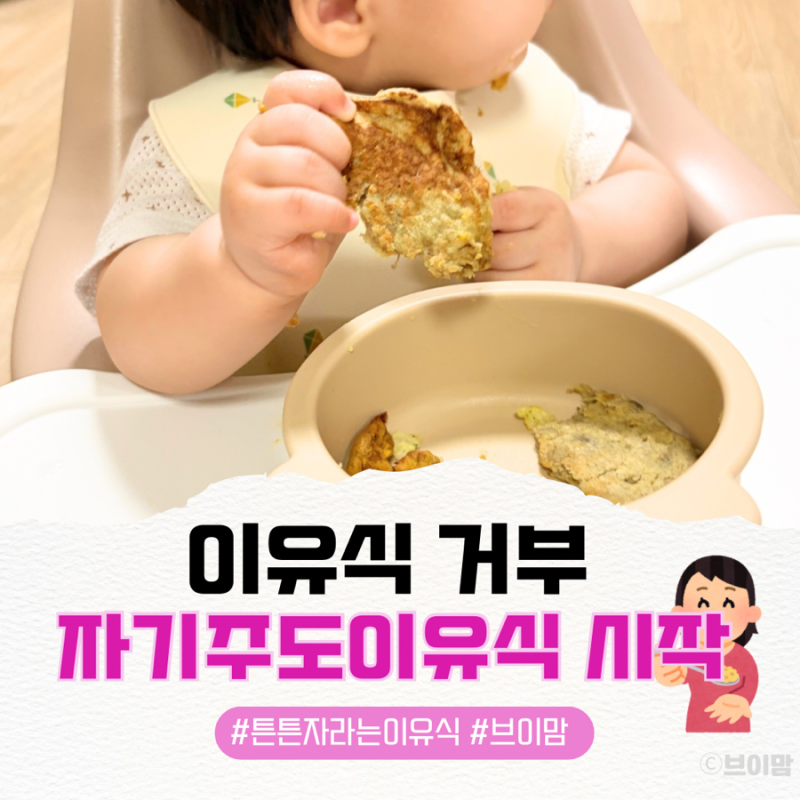 8개월 이유식 거부 해결법! 대구살 흰 살 생선 테스트 & 자기 주도 식단 레시피