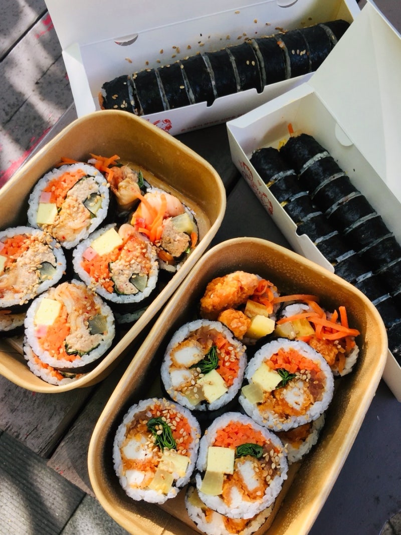 구의역 이스트폴 혼밥 식당 맛집 추천! 서울 5대 김밥 유미분김밥 구의 이스트폴점 포장 후기