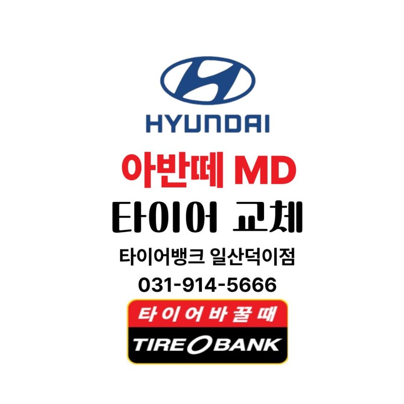 [타이어뱅크 일사덕이점] 현대 아반떼MD 205/55/16 넥센타이어를 선택한 이유 교체작업 후기