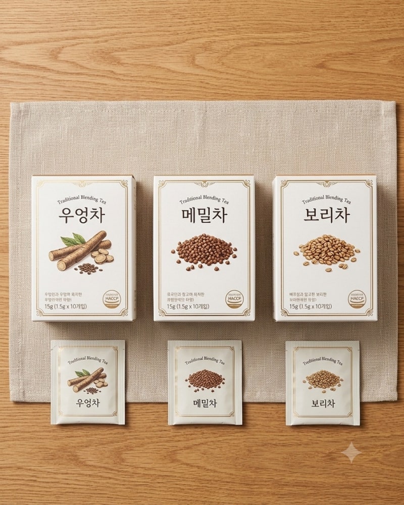작두콩차 OEM 소량제조 — 티백 만드는 곳 찾으신다면 (가을 성수기 대비, 최소 12,000개)