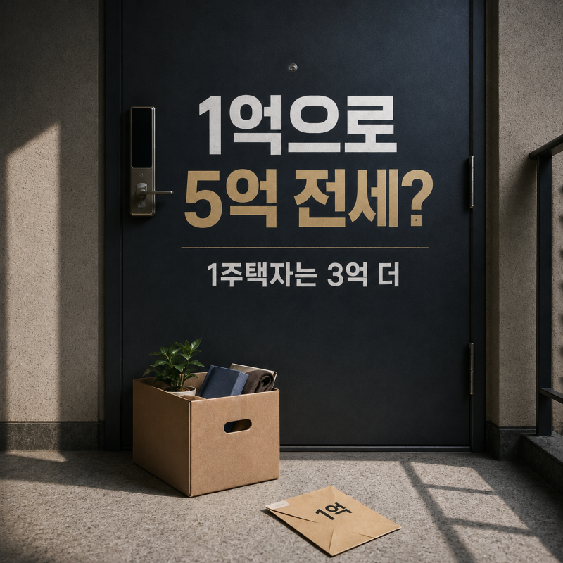 전세대출 규제 2026, 1억으로 5억 전세 가능할까? 보증비율·1주택자 2억원·원금 DSR·청년 신혼....
