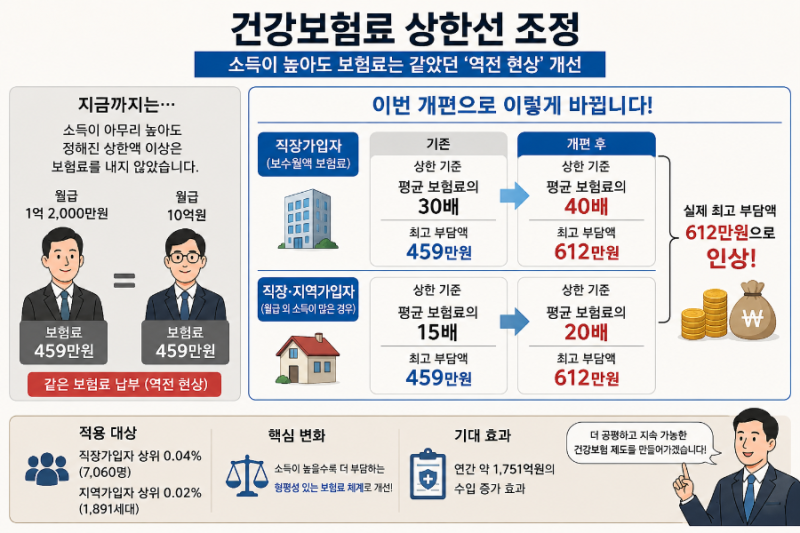 "월급 적은 사람도 오른다?" 2027년 건강보험료 개편 총정리