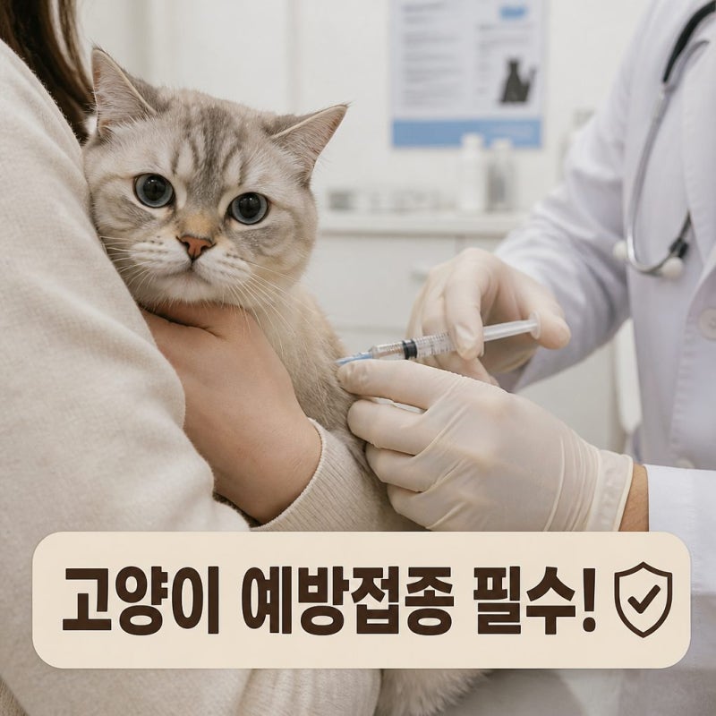 고양이 종합백신 시기 종류와 접종 주기