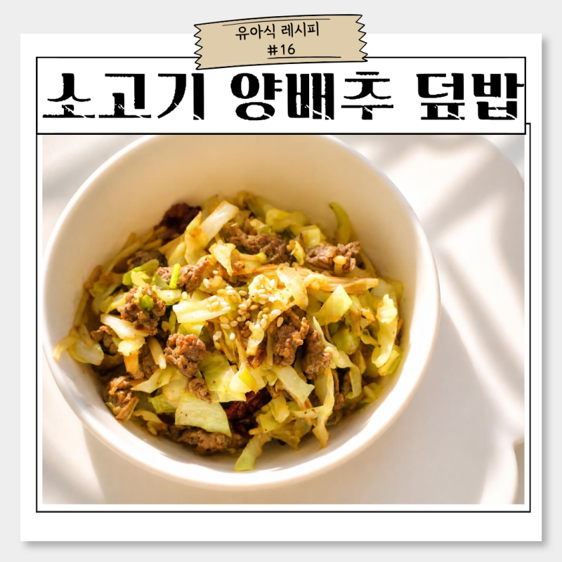 아이 양배추 먹이는 법, 양배추 안 먹는 아이도 잘 먹는 소고기 양배추 덮밥 만들기 (양배추 ....