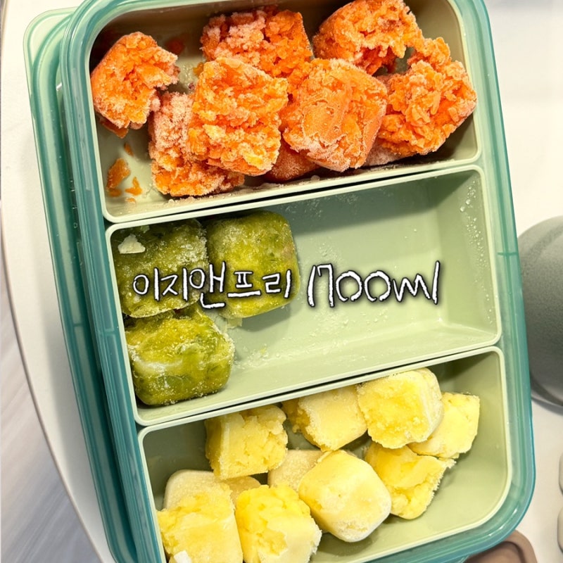이지앤프리 이유식 큐브 보관용기 후기, 초기 이유식부터 지금까지 잘 쓰는 이유
