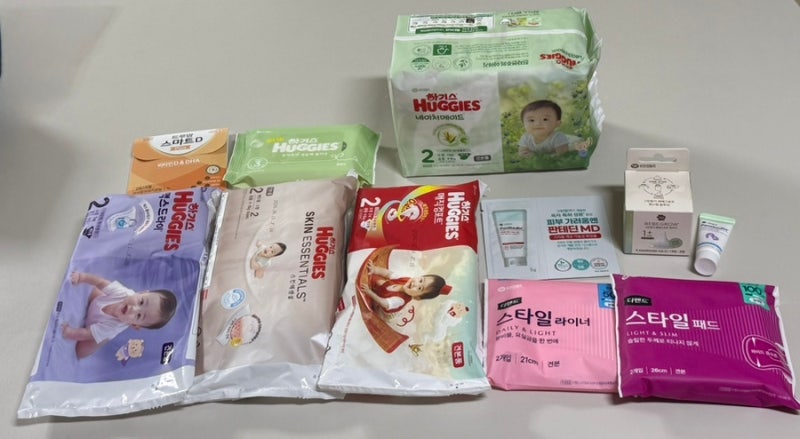 임신축하박스 리스트 (무스텔라, 하기스 허그박스, 네추럴블라썸 기저귀 체험팩, 루비락, 마....