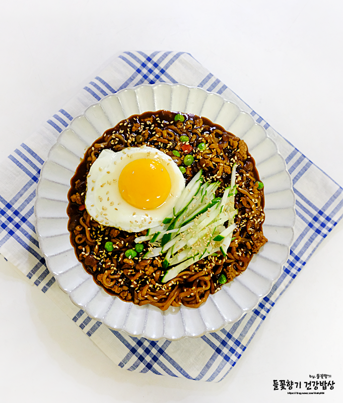 짜파게티 맛있게 레시피 조합 짜장라면