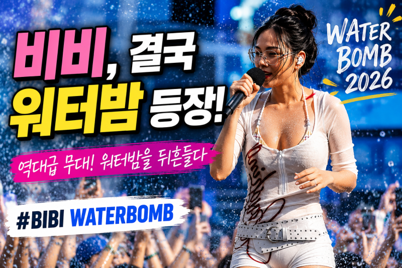 비비 워터밤 2026 무대가 화제인 이유, 밤양갱부터 BUMPA까지