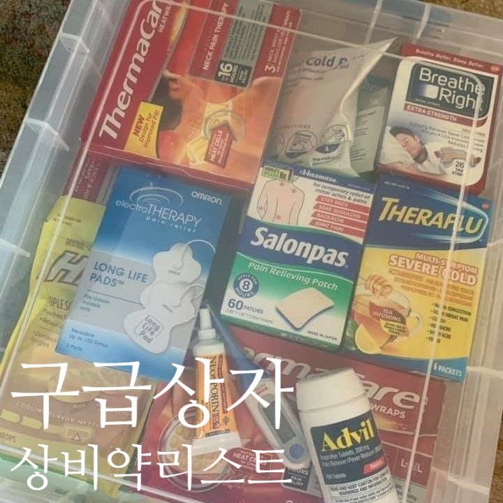 구급상자 상비약 리스트 이건 있어야 해! 대형약국 가서 쟁여야 할 품목들