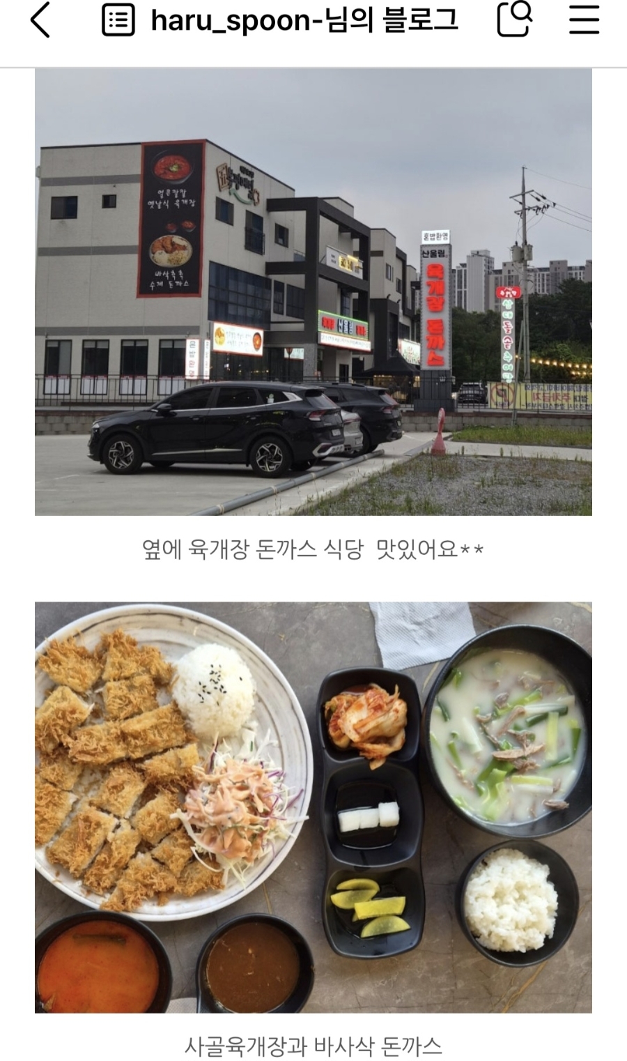 산울림육개장돈까스식당 사진 5