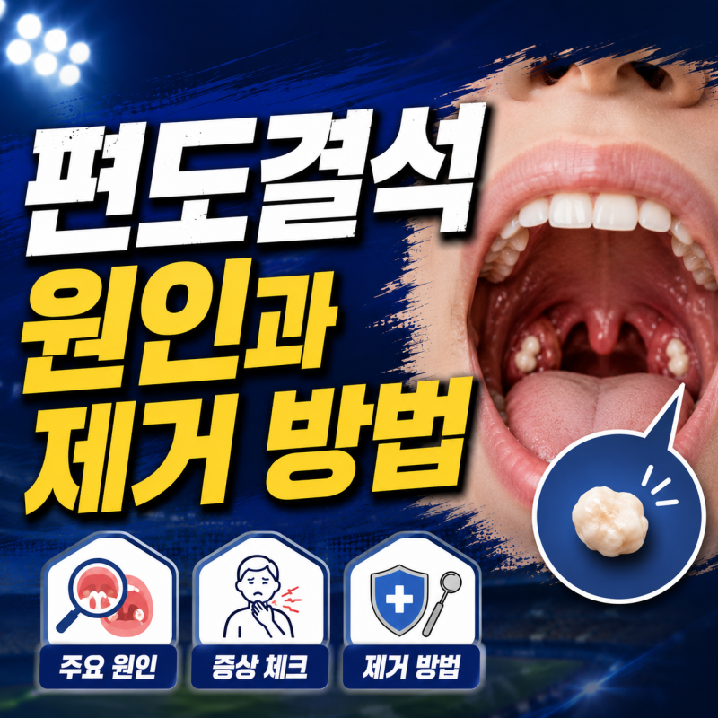 편도결석 원인과 제거 방법｜입냄새·증상·병원·예방법