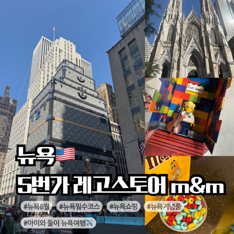 아이와 뉴욕여행 필수 추천 5번가 코스｜레고스토어·M&M 커스텀 만들기 (뉴욕쇼핑, 뉴욕기념....