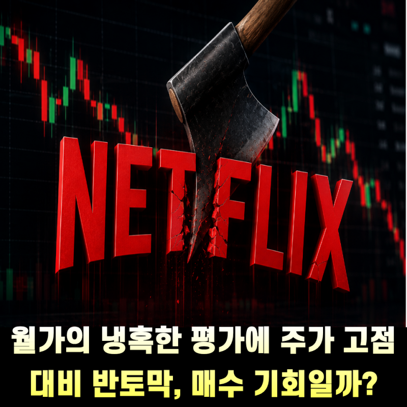 넷플릭스 주가, 월가의 냉혹한 평가에 고점 대비 반토막... 매수 기회일까?