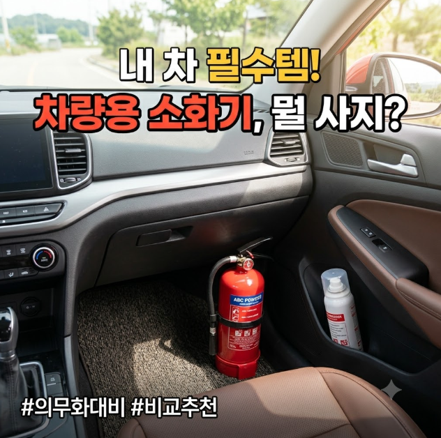 차에 '이것' 안 두면 골든타임 놓칩니다! 내 차에 딱 맞는 차량용 소화기 추천 TOP 5