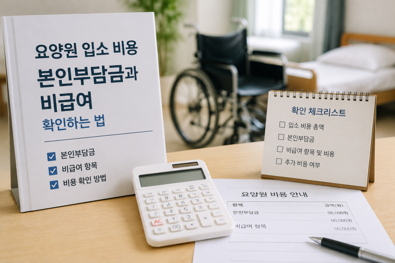 요양원 입소 비용 본인부담금과 비급여 확인하는 법