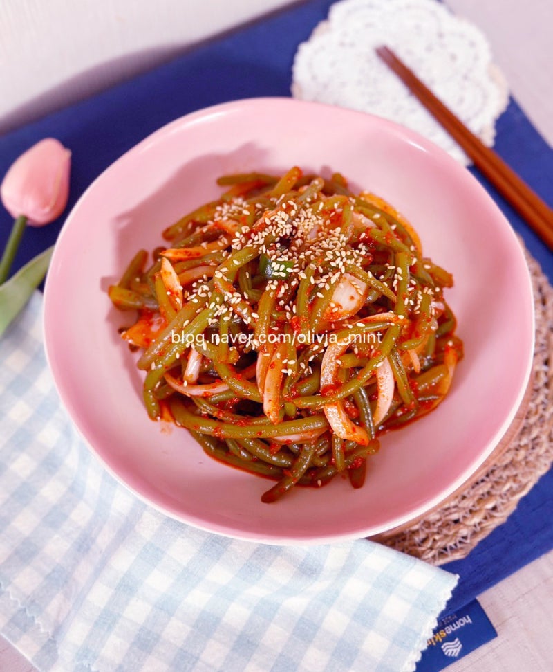 고구마순 김치 무침 양념 소스 만들기 만드는 법 레시피