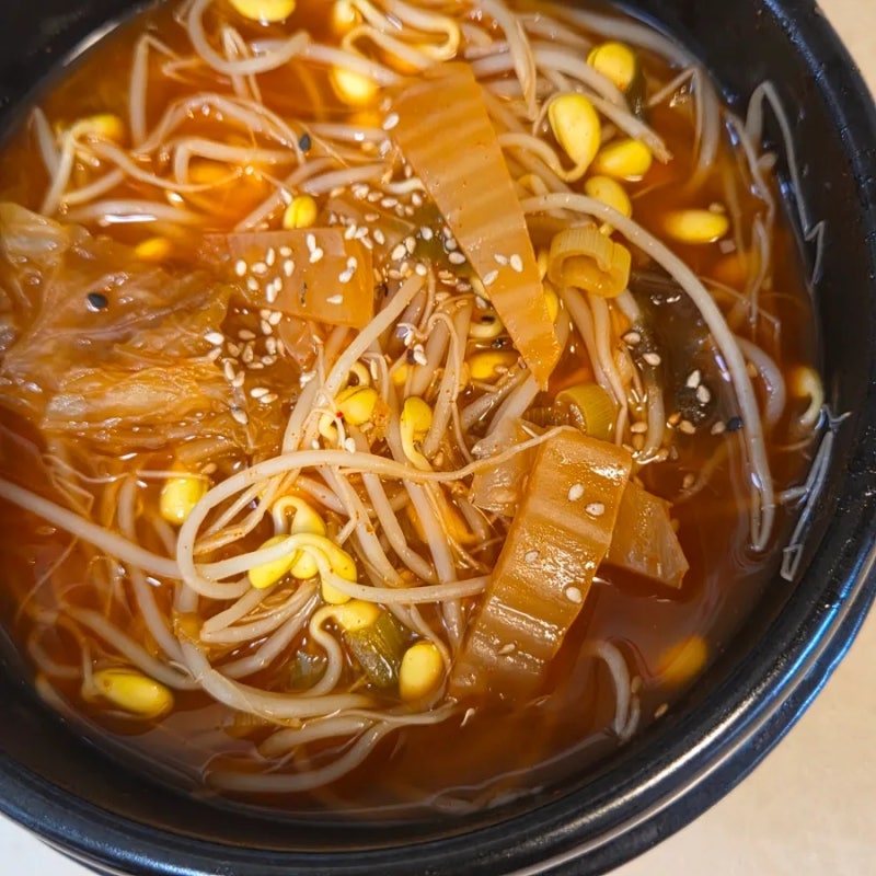 간단 요리 시원한 김치 콩나물국 만드는 법 레시피 김치 콩나물국밥
