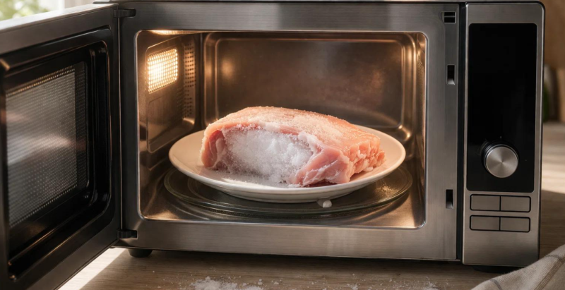 냉동고기 전자레인지로 해동하면 맛이 없어지는 진짜 이유