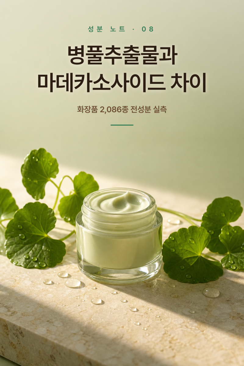 마데카소사이드 효능, 병풀추출물과 차이 (+시카크림 고르는 법, 부작용)
