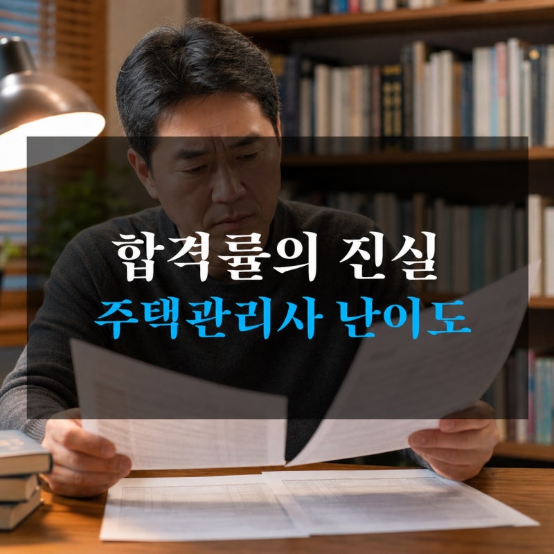 주택관리사 시험 난이도 수치로 비교하는 1차 vs 2차 합격률 차이