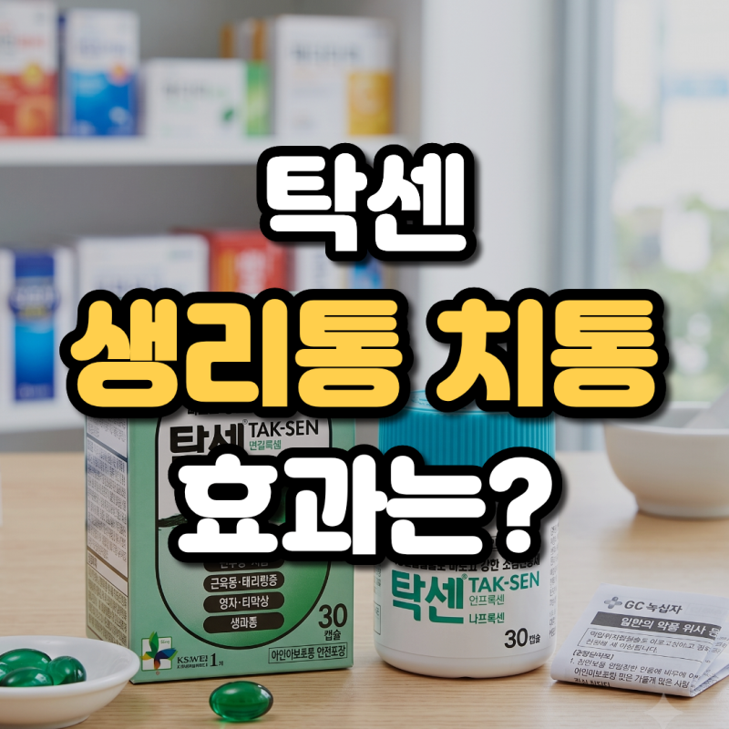 탁센 생리통 치통 효능 효과 나타나는 시간과 두통 해열 복용법