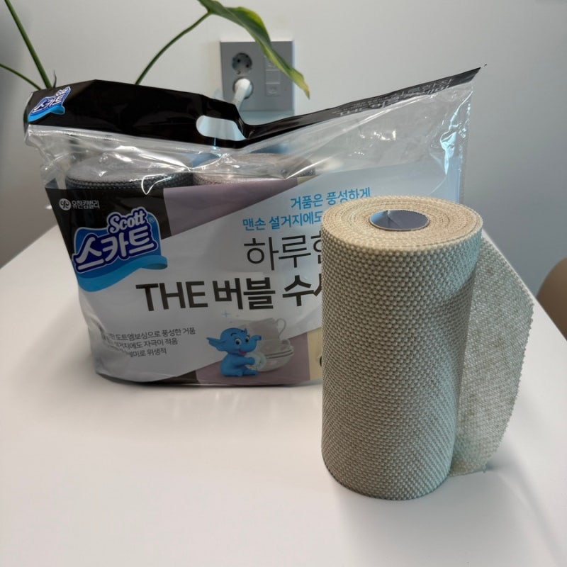 코스트코/ 스카트 일회용 수세미 (60매 x 3롤) 사용해 보기 :)