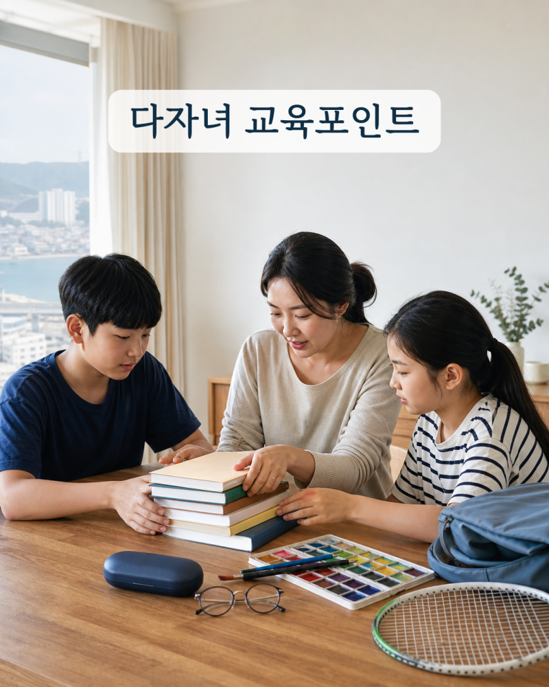 부산 다자녀교육지원포인트 2026 대상 신청기간 사용처 정리