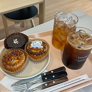 동탄 센트럴파크 디저트 카페 에그타르트 맛집_도어온