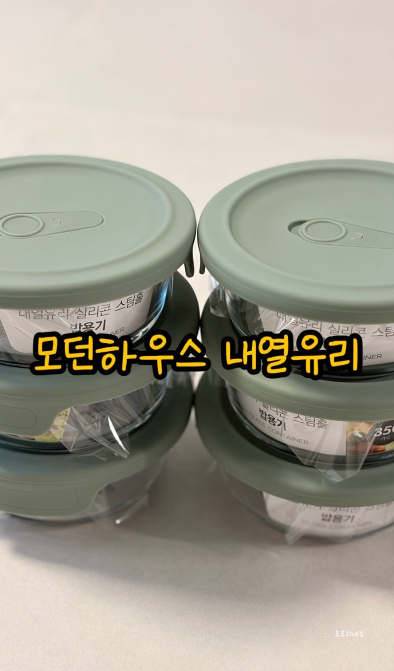 모던하우스 내열유리 냉동밥용기 오븐사용가능 내돈내산후기