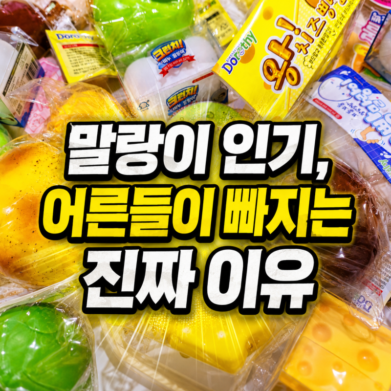 말랑이 인기 이유, 요즘 어른들이 빠진 진짜 이유 [크런치 말랑이 슬랑이 스퀴시]