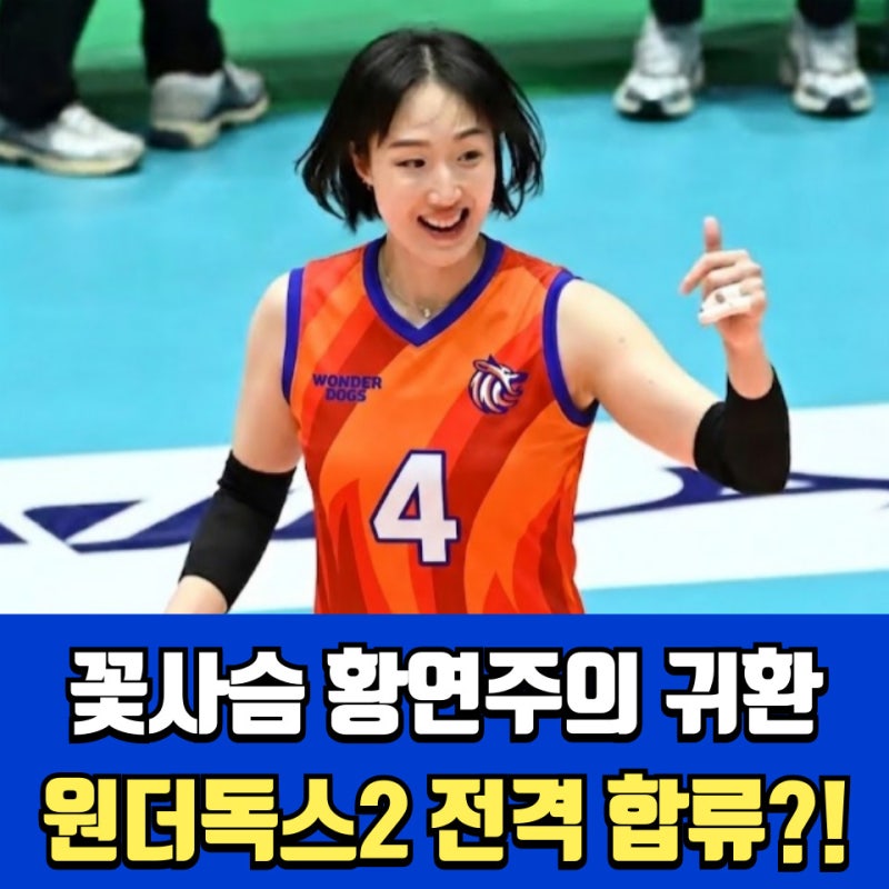 황연주 원더독스 시즌2 합류? 김연경과 마지막 라스트 댄스가 시작된다!