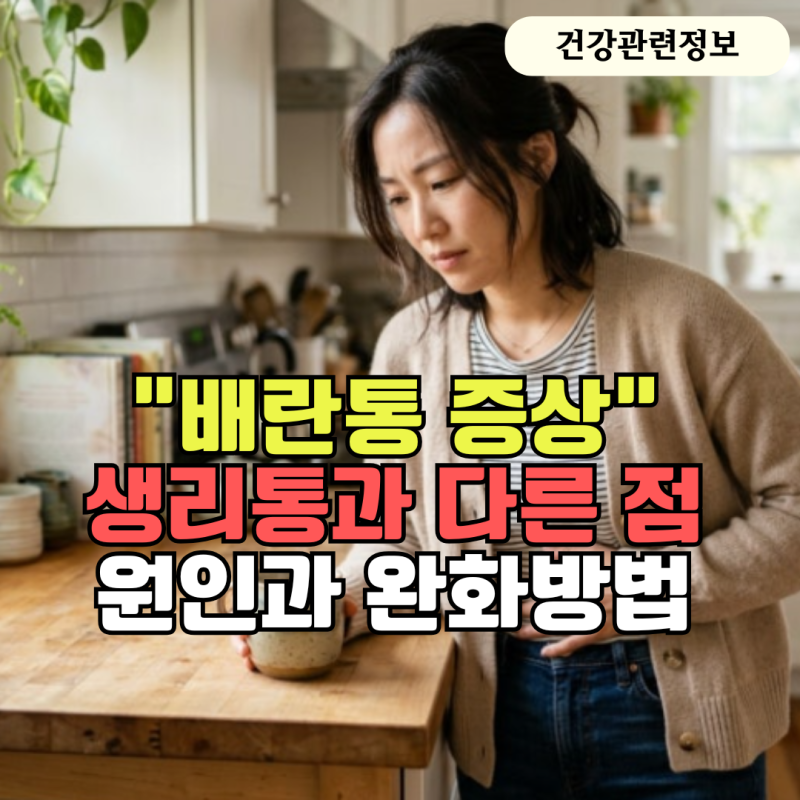 배란통 아랫배 콕콕 생리통과 다른점은? 원인부터 완화법까지