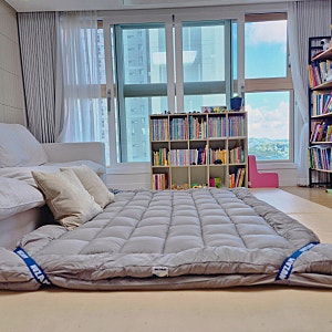 부드러운 바닥 토퍼 추천 누잠 더블업 매트리스 위생적인 사계절 커버