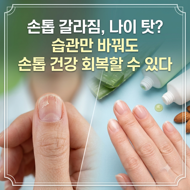 손톱 갈라짐, 나이 탓? 습관만 바꿔도 손톱 건강 회복할 수 있다