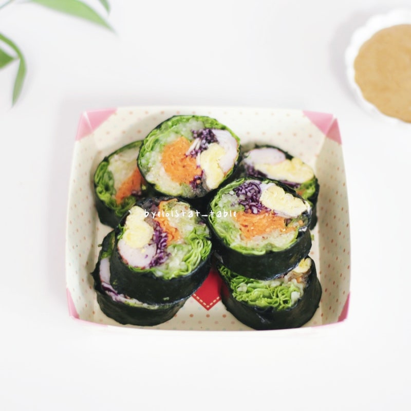 키토김밥 만들기 라이스페이퍼 요리 여름 다이어트 도시락 메뉴
