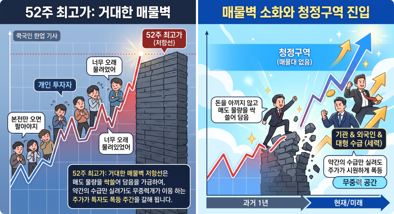 [실전 주식 매매] 52주 신고가 돌파 & 종가베팅 전략(상황별 분봉 수급 대응부터 HTS 조건검색....