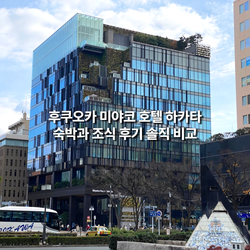 후쿠오카 미야코 호텔 하카타 커플 1박 숙박과 조식 후기, 위치와 장단점 솔직 비교