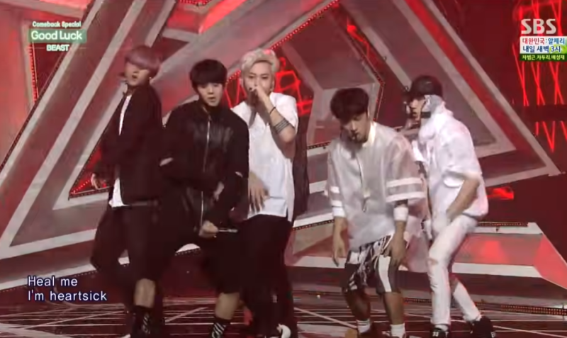 비스트 격정적인 이별을 담은 미니 6집 1위 수상곡 Good Luck