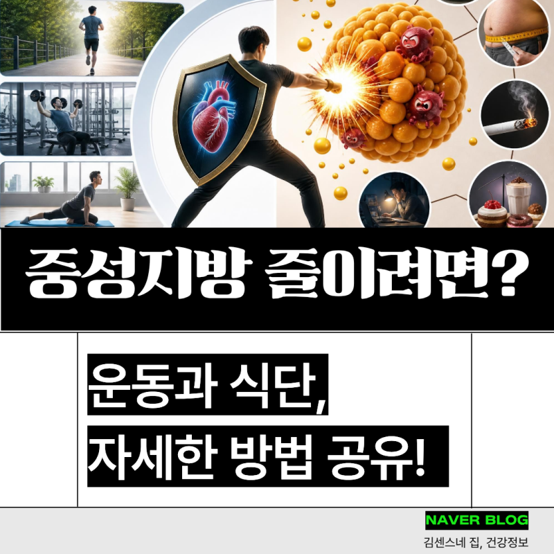 중성지방 수치 낮추는법, 높은이유 개선하는 운동 음식 추천
