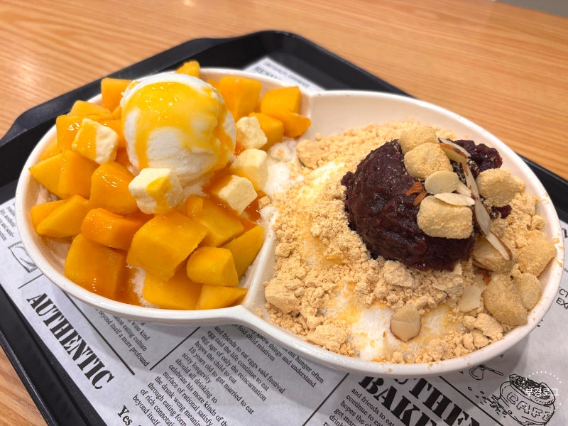 동래 설빙 동래역점 — 저녁 9시에도 만석, 반반 빙수로 취향 저격