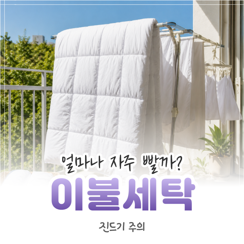 이불 세탁 주기, 이것보다 덜 빨고 있었다면 진드기 주의
