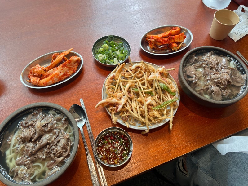 광화문역 교보문고 디타워 근처 분위기 좋은 칼국수 오징어전 한식 밥집 맛집 추천 :: 설이동