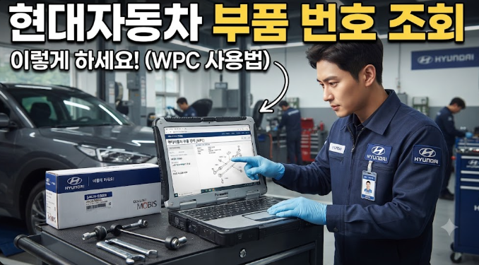 현대자동차 부품 번호 조회, 이렇게 하세요