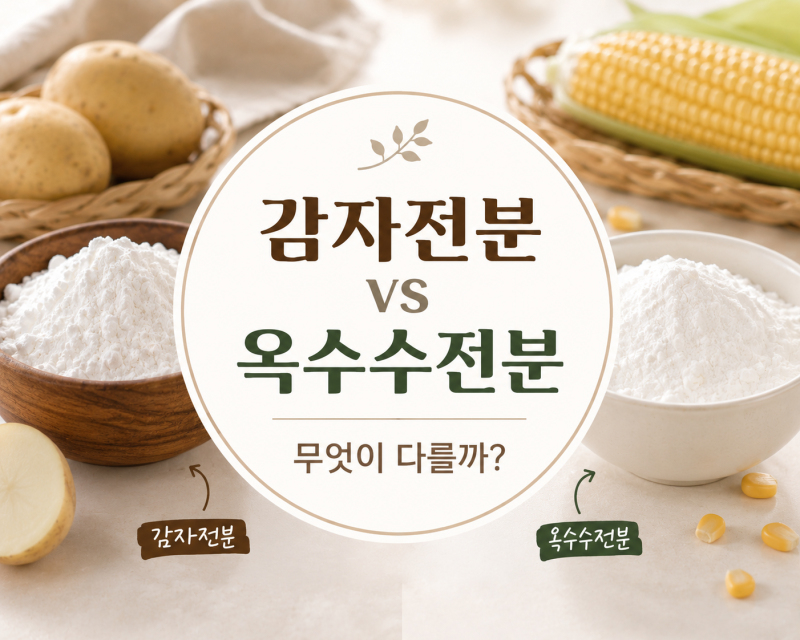 감자전분 vs 옥수수전분 차이, 요리에 맞는 사용법 총정리