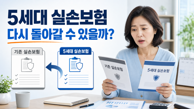 5세대 실손 전환 철회, 3개월·6개월 조건이 다른 이유
