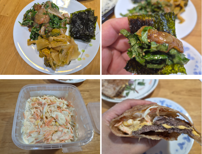 [요리] 광깻무 광어깻잎무침, 또띠아버거+코울슬로 feat. 코스트코 쇼핑